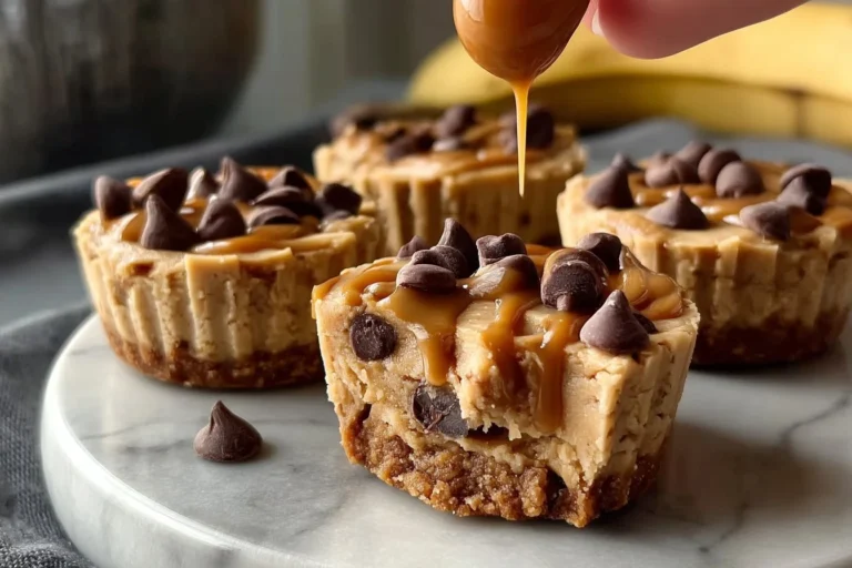 Mugs de fudge de mantequilla de maní y plátano listos para disfrutar