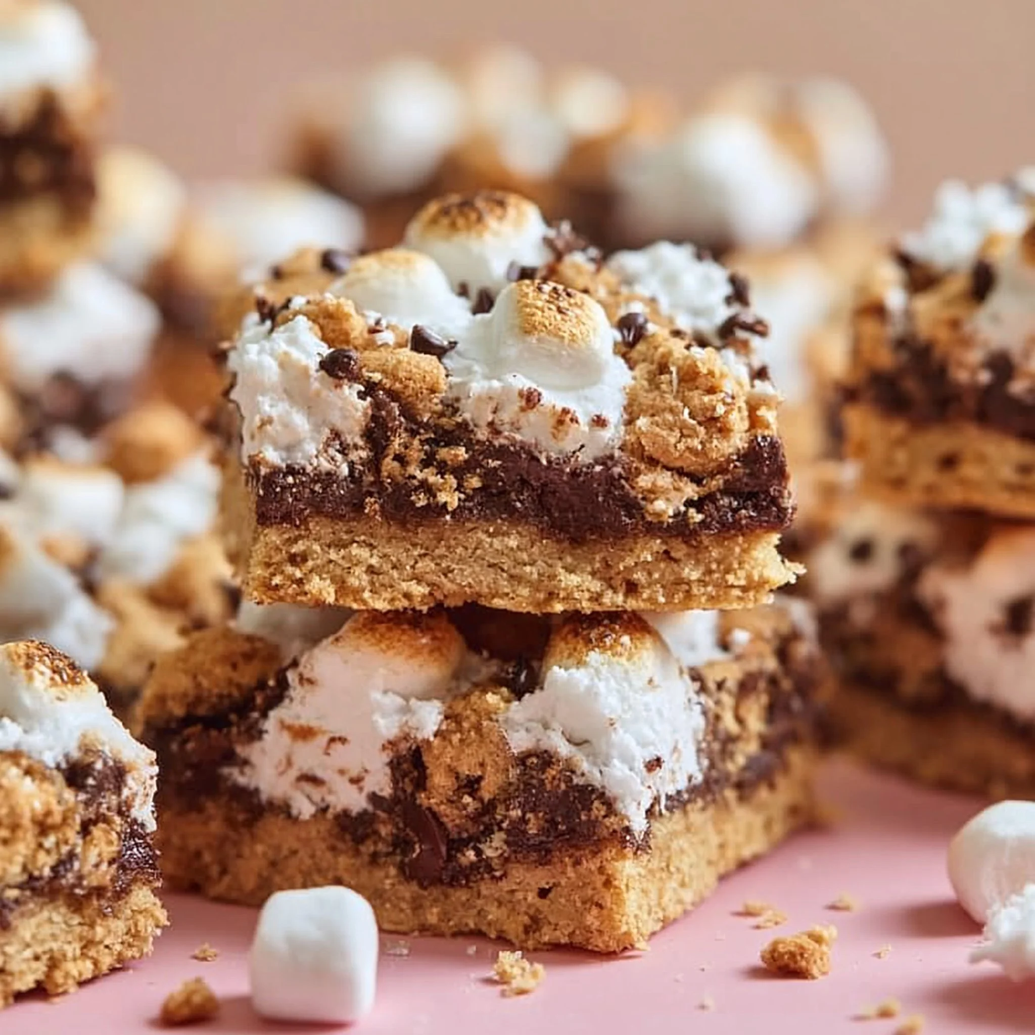 Barras de Galletas S'mores
