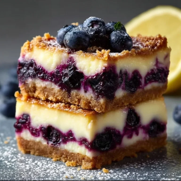 Barritas de cheesecake de limón y arándano sin azúcar en un plato decorativo