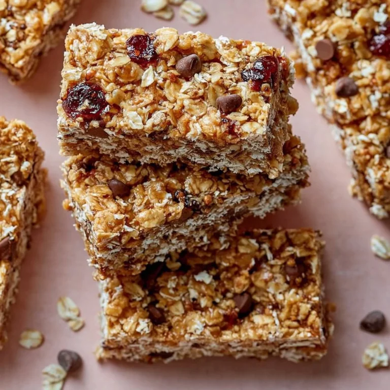 Barritas de Granola Sin Horno caseras y saludables