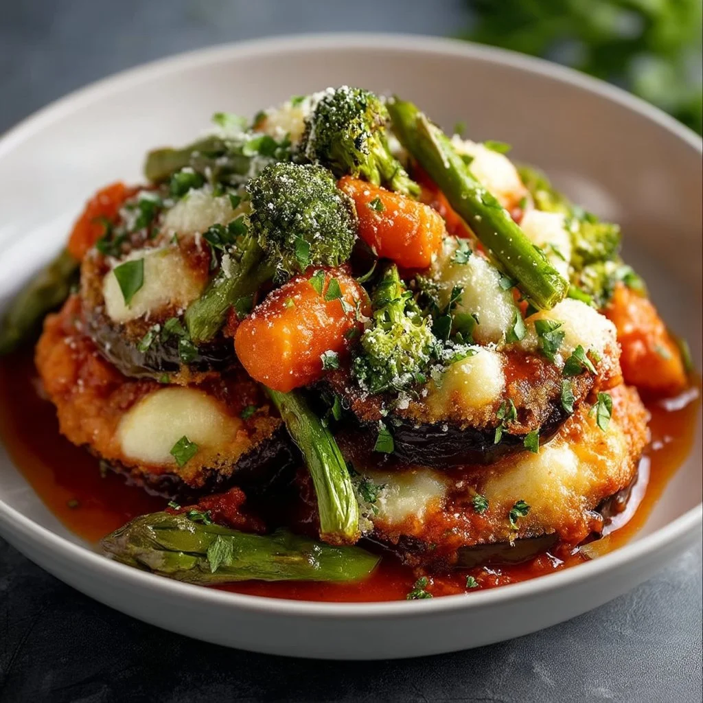 Berenjena a la parmesana al horno