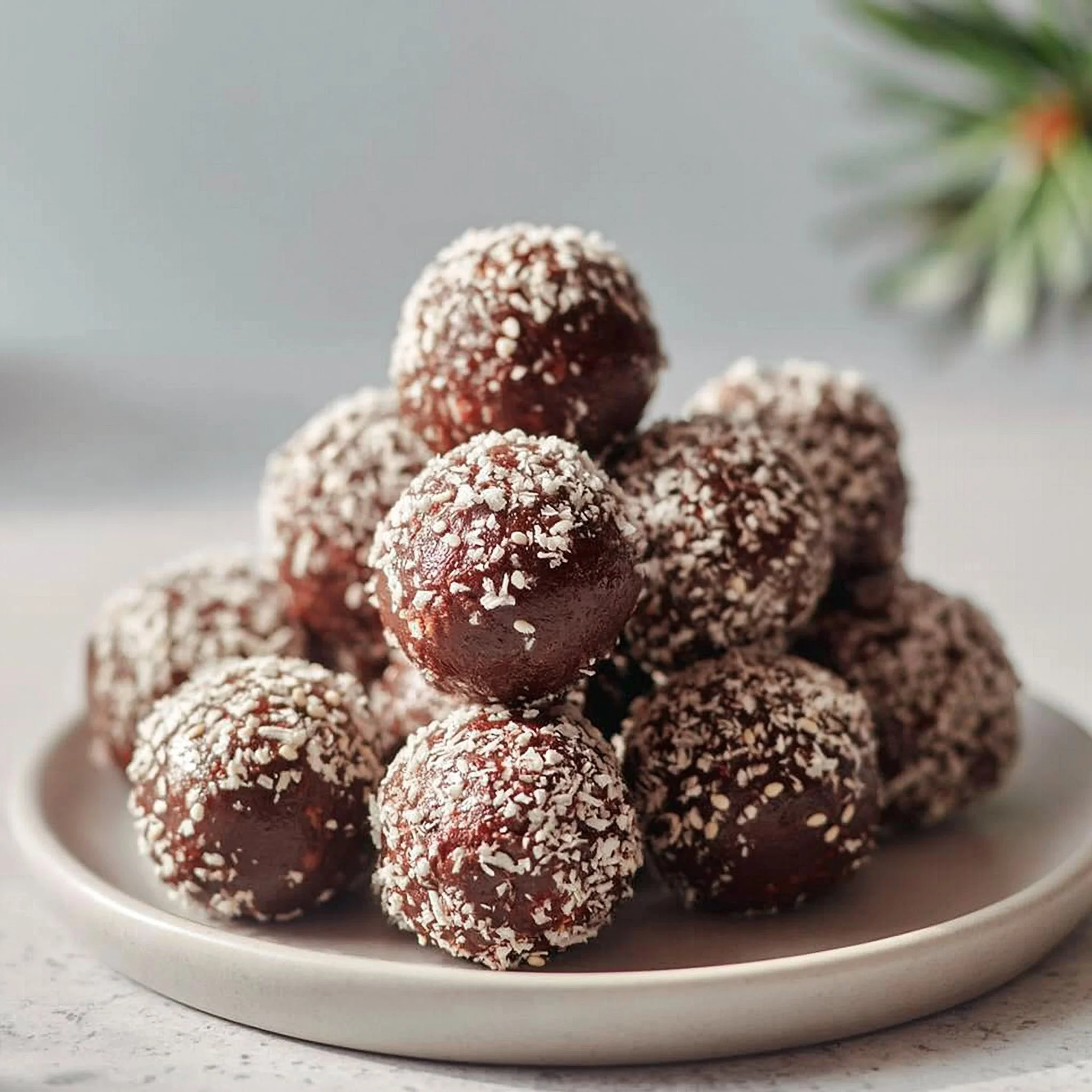 Bolas de Brownie de Dátiles