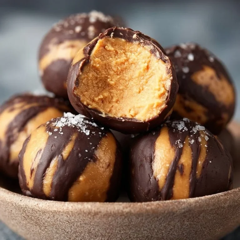 Bolitas de mantequilla de maní sin azúcar en un plato