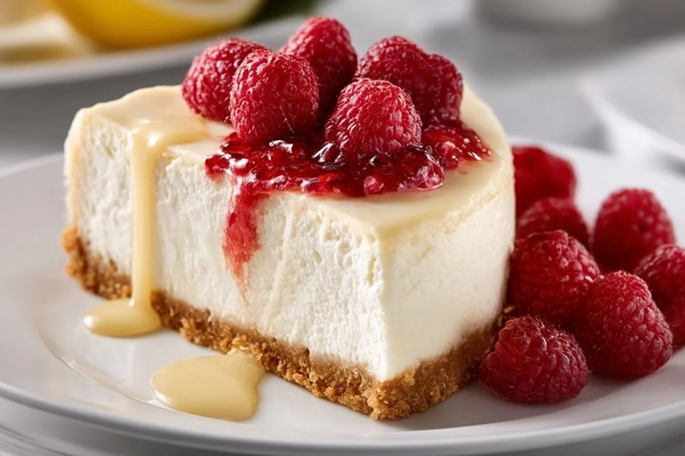 Cheesecake al horno con yogur griego