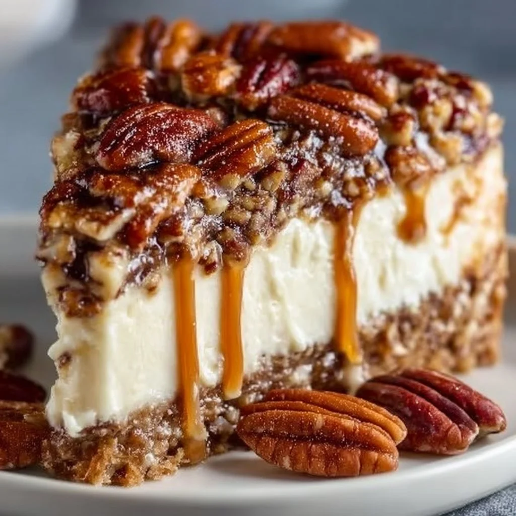 Cheesecake de Pecan nocivo sin hornear