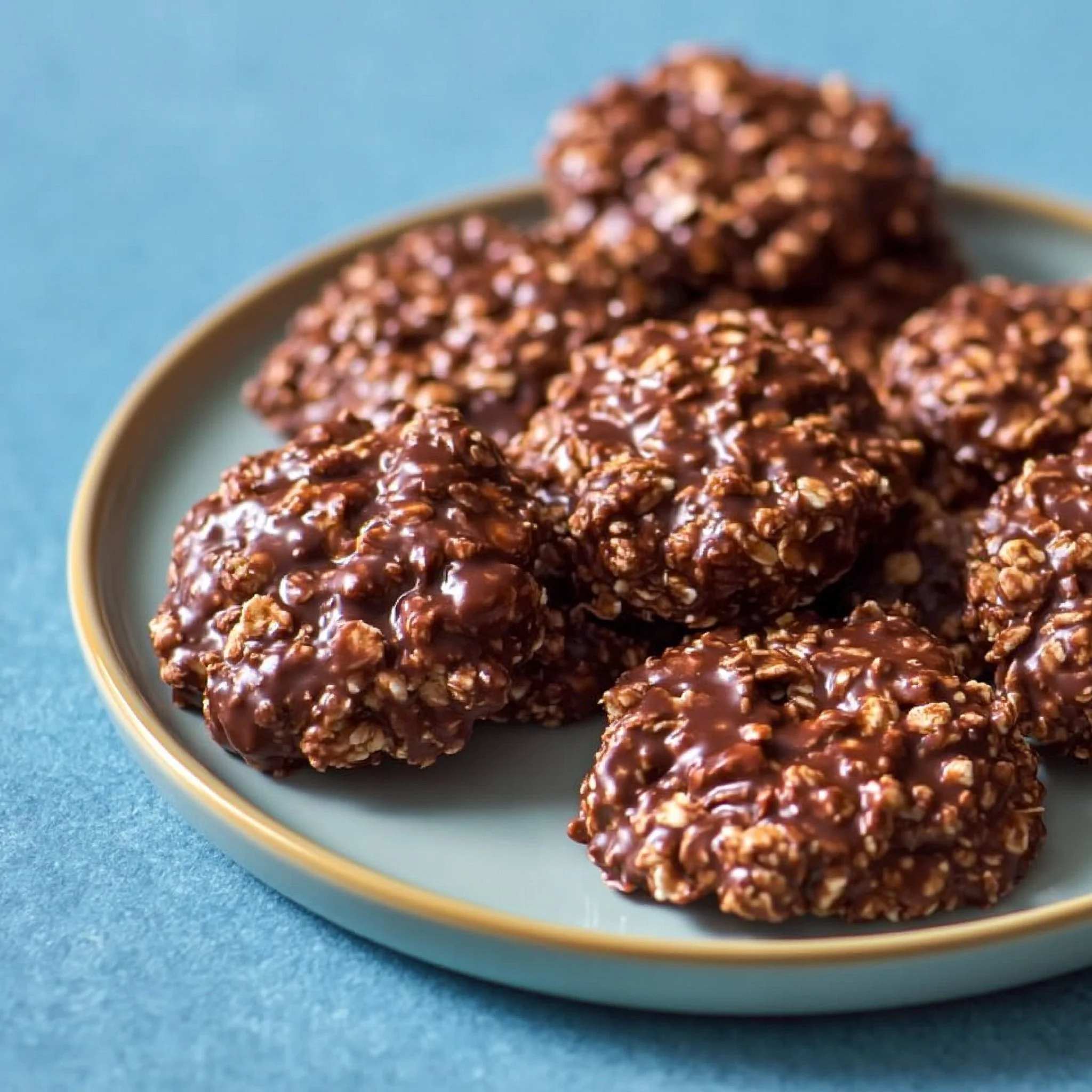 Chocolate and Peanut Butter No-Bake Cookies