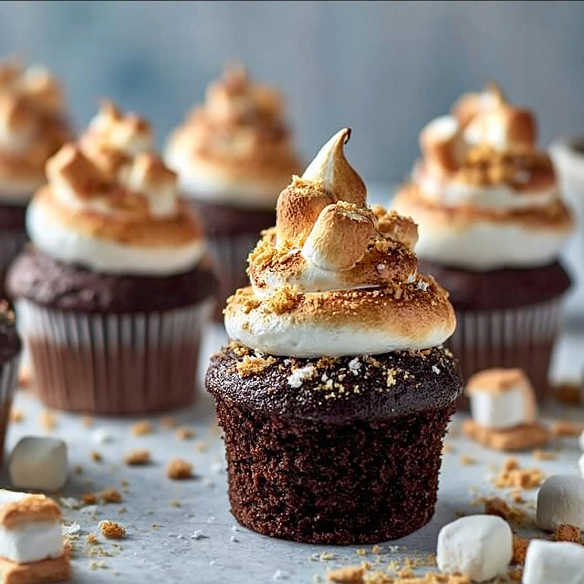 Cupcakes de S’mores Caseros