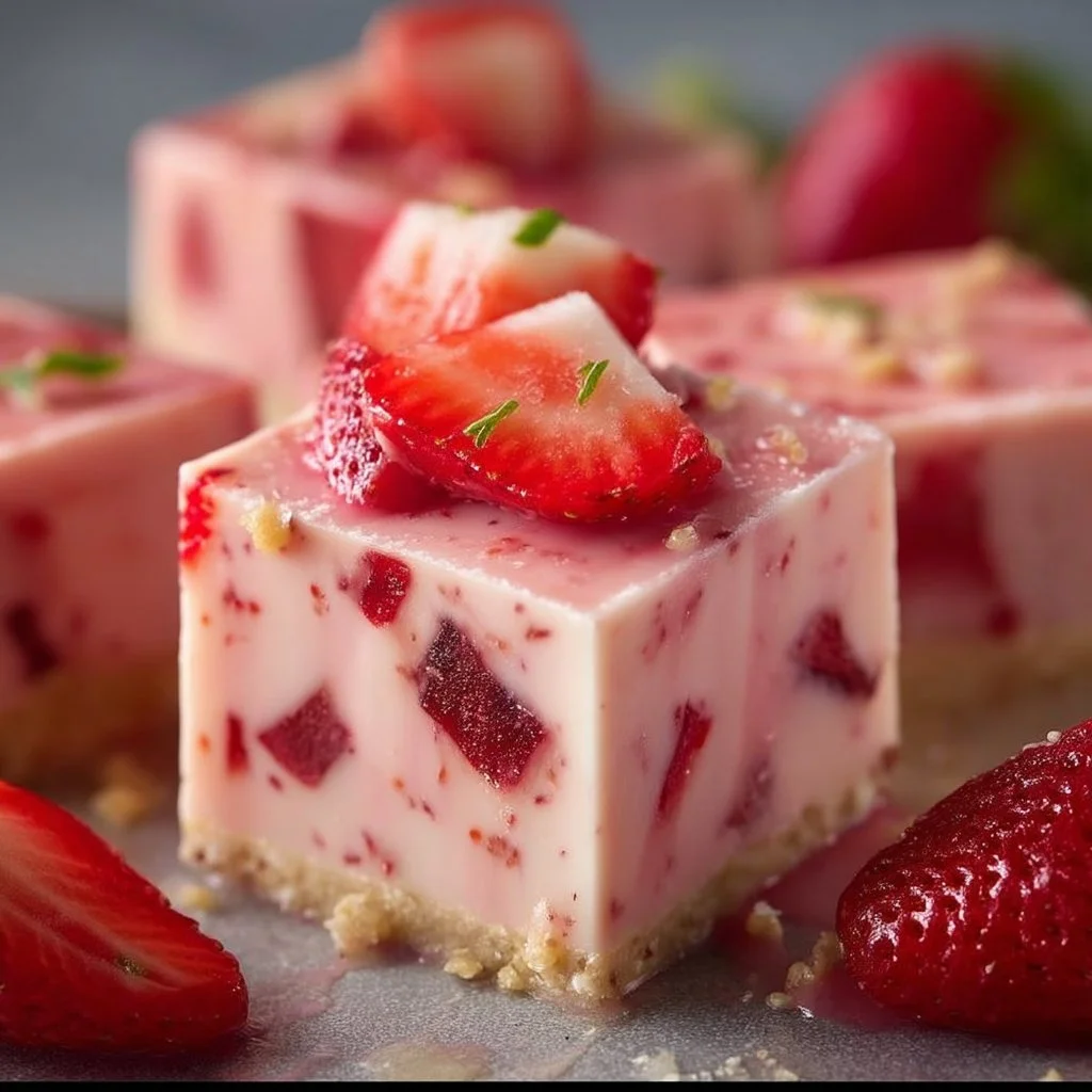 Fudge de fresa sin horno, dulce y fácil de hacer en casa