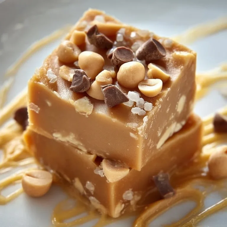 Fudge de mantequilla de maní casero en una bandeja de cocina