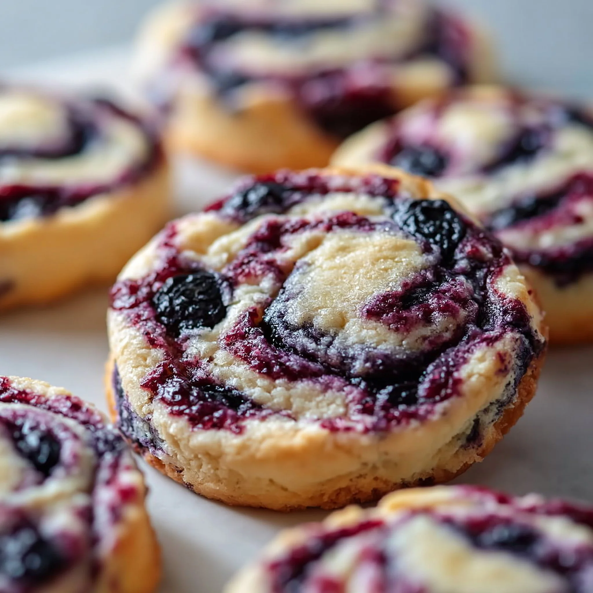 Galletas de Mermelada de Queso Crema y Arándano