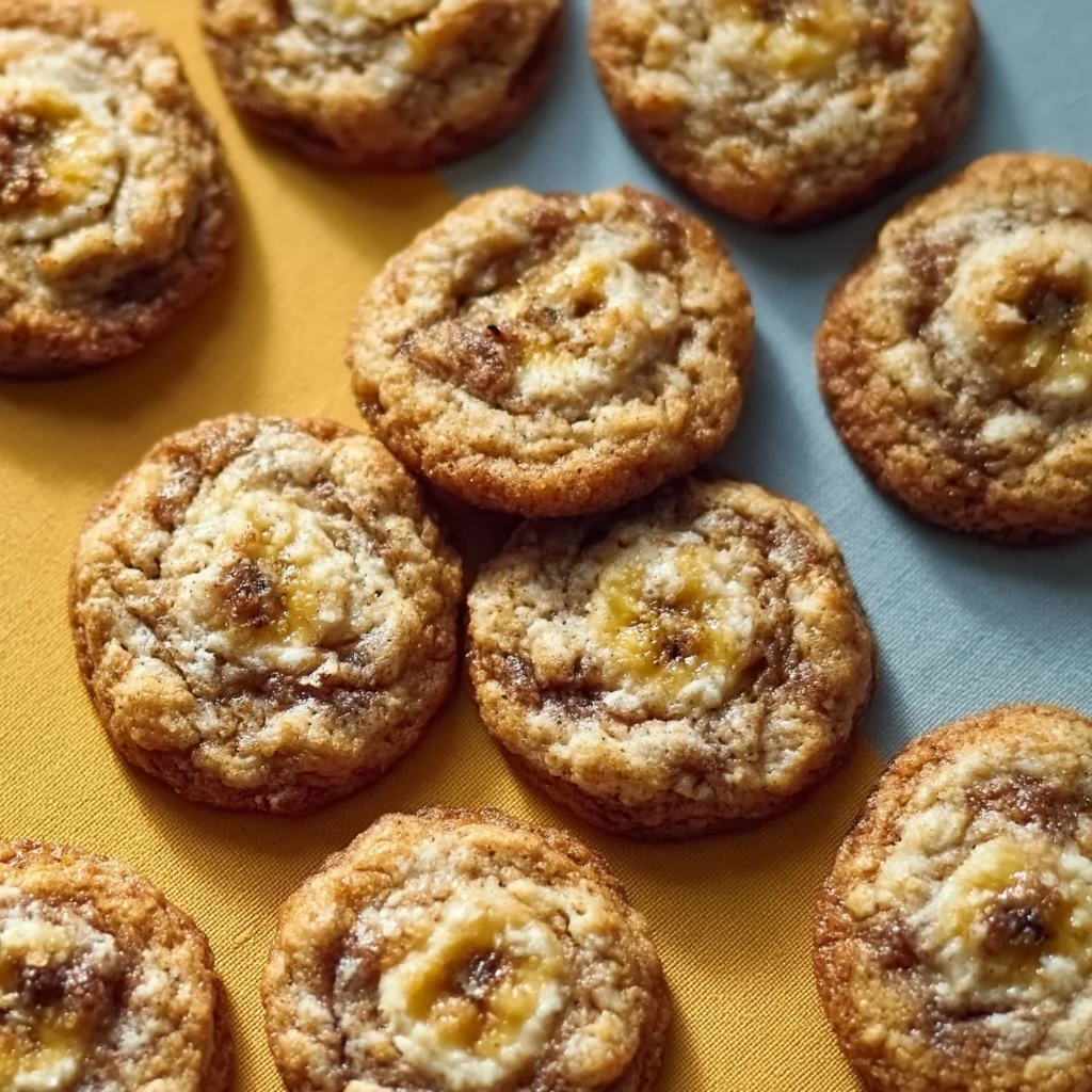 Galletas de Pan de Plátano recién horneadas en un plato decorativo