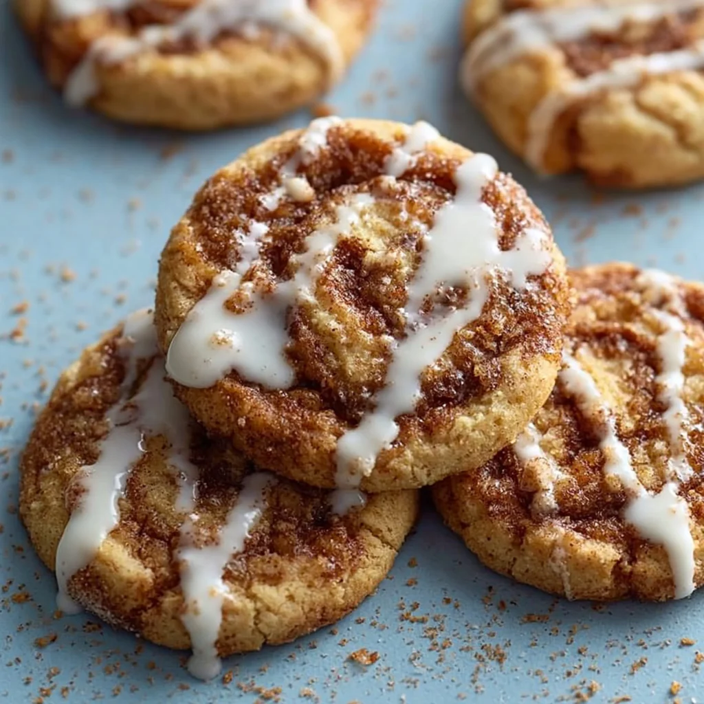 Deliciosas galletas de canela recién horneadas en un plato