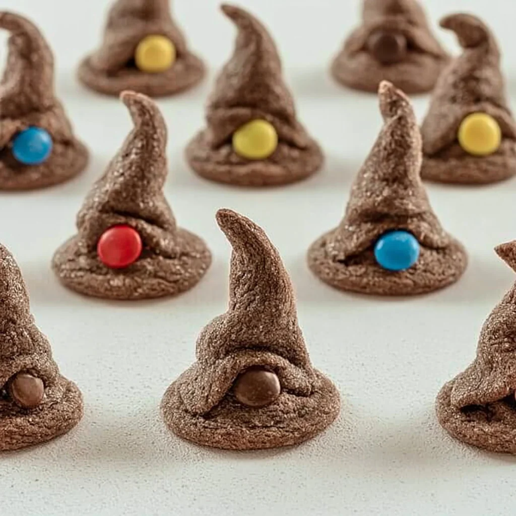 Galletas Sombrero Seleccionador coloridas y deliciosas en un plato