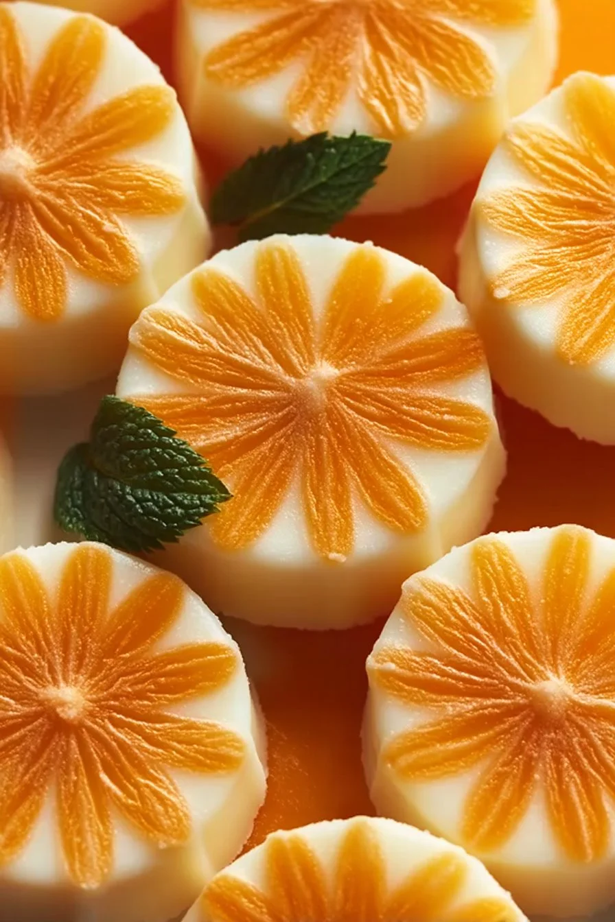 Mentas de crema de naranja