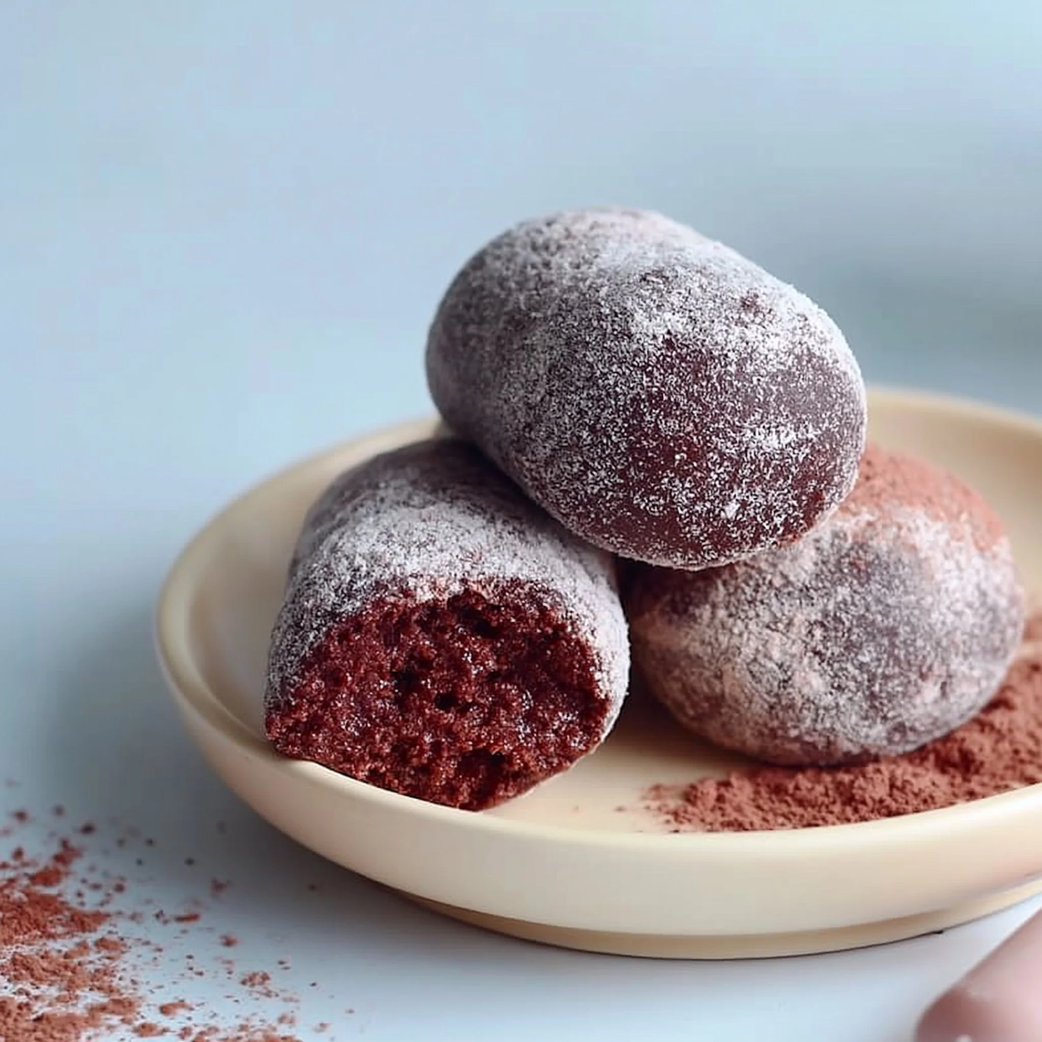 Mochi de Chocolate (Sin Necesidad de Horno)