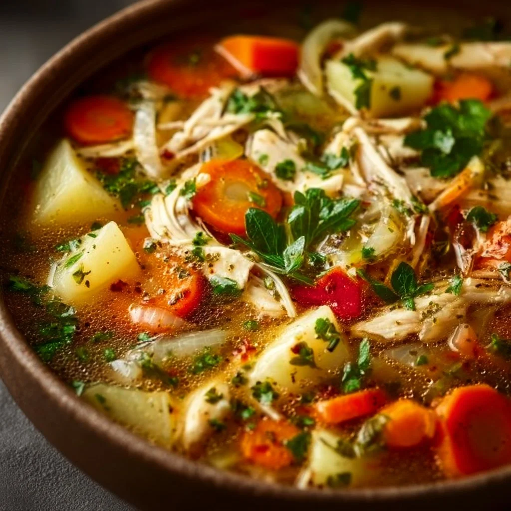 Sopa de Pollo con Verduras