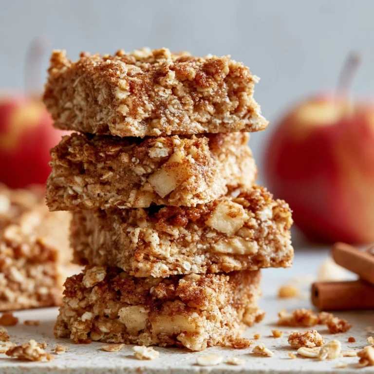 Barritas de manzana y canela, desayuno saludable y delicioso