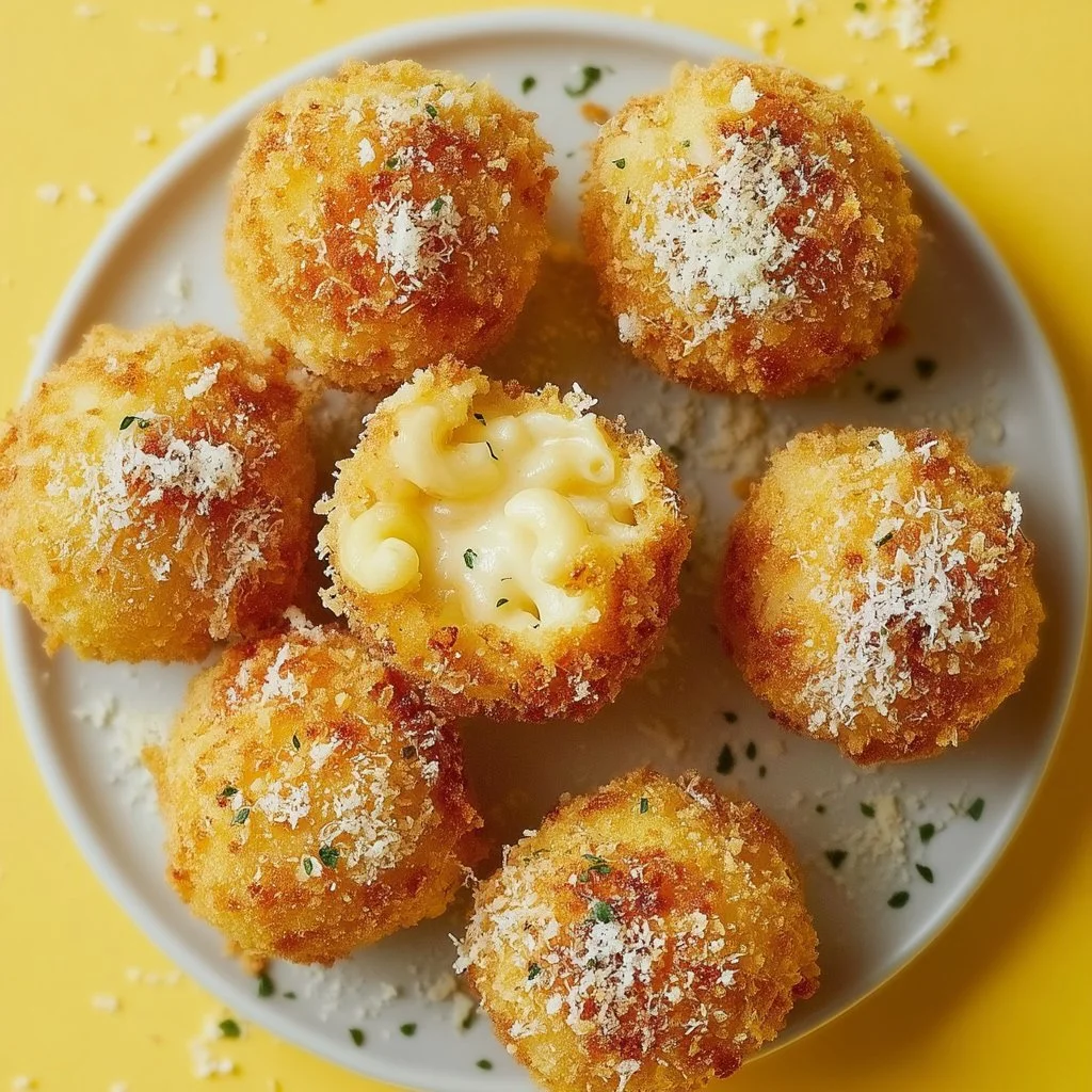 Bolas de macarrones y queso fritas al aire estilo Cheesecake Factory