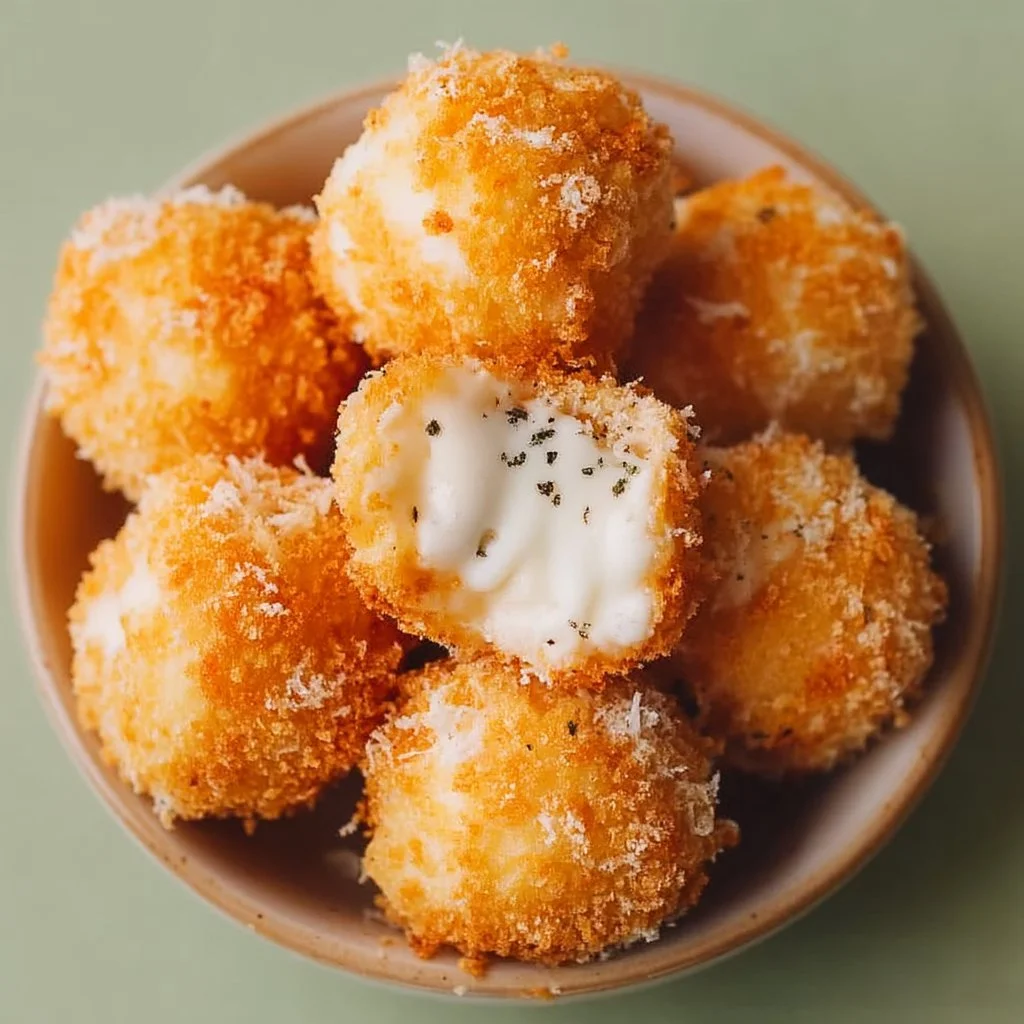 Bolas de Mozzarella en Freidora de Aire