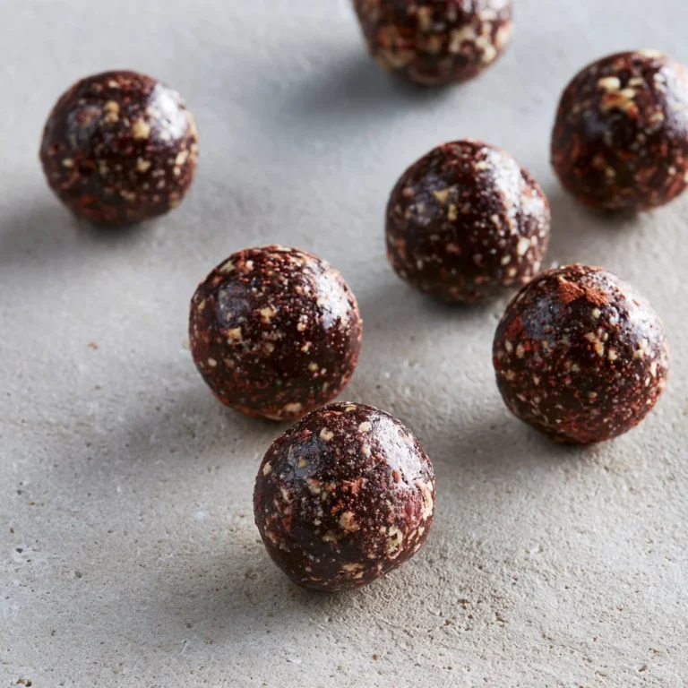 Receta de bolitas de chocolate y dátiles saludables