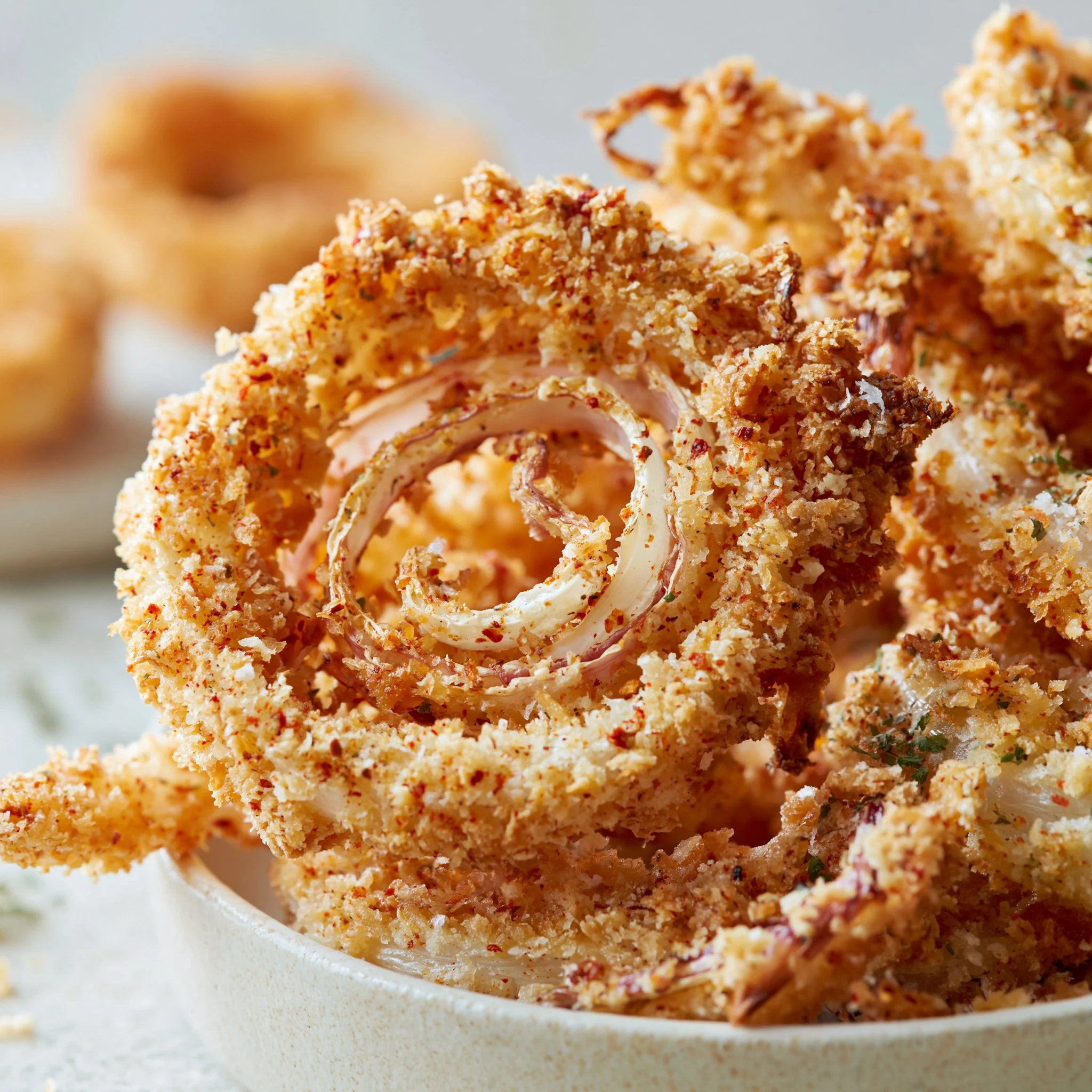 Crispy onions in air fryer