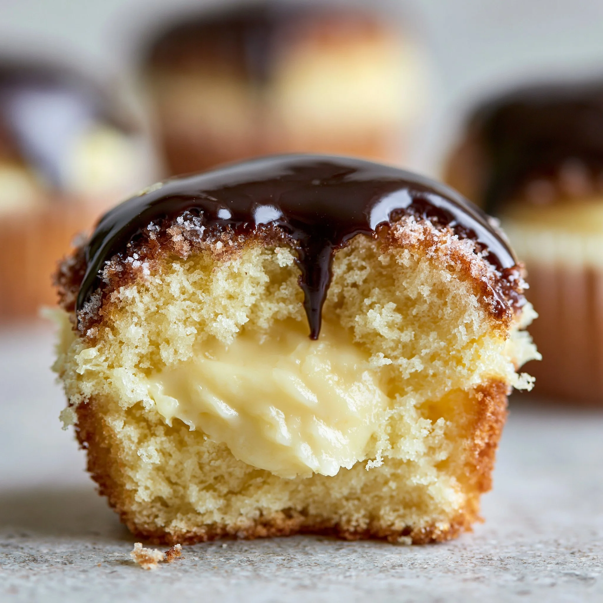 Cupcakes de Crema de Boston