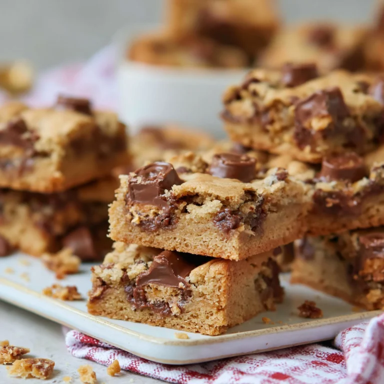 Receta de barritas de galleta chocolate Rolo, un delicioso dulce casero.