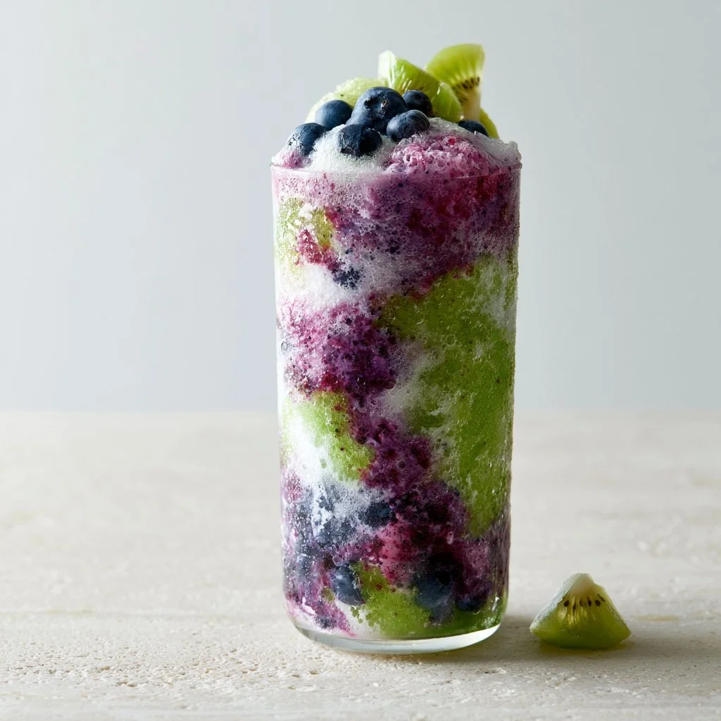Frappuccino de Kiwi y Arándano