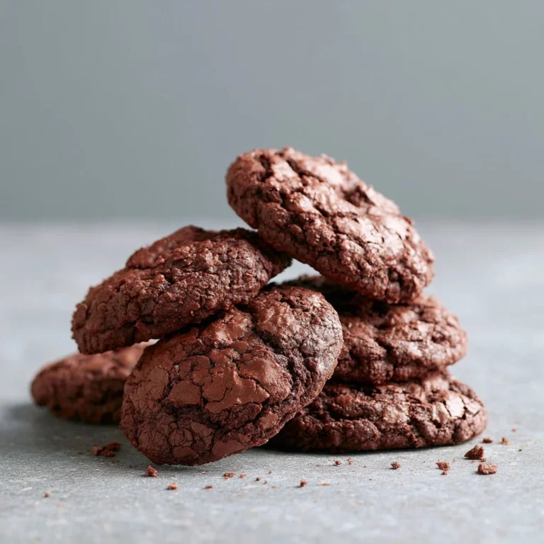 Galletas de chocolate hechas con mezcla para pastel de chocolate sin gluten.