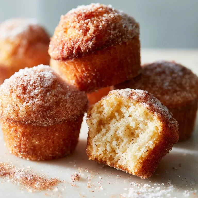 Muffins de azúcar y canela recién horneados