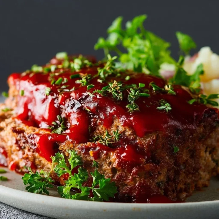 Receta de meatloaf preparado con ingredientes de la despensa.