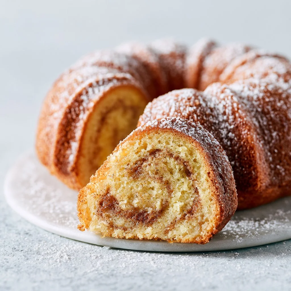 Pastel Bundt de Remolino de Canela
