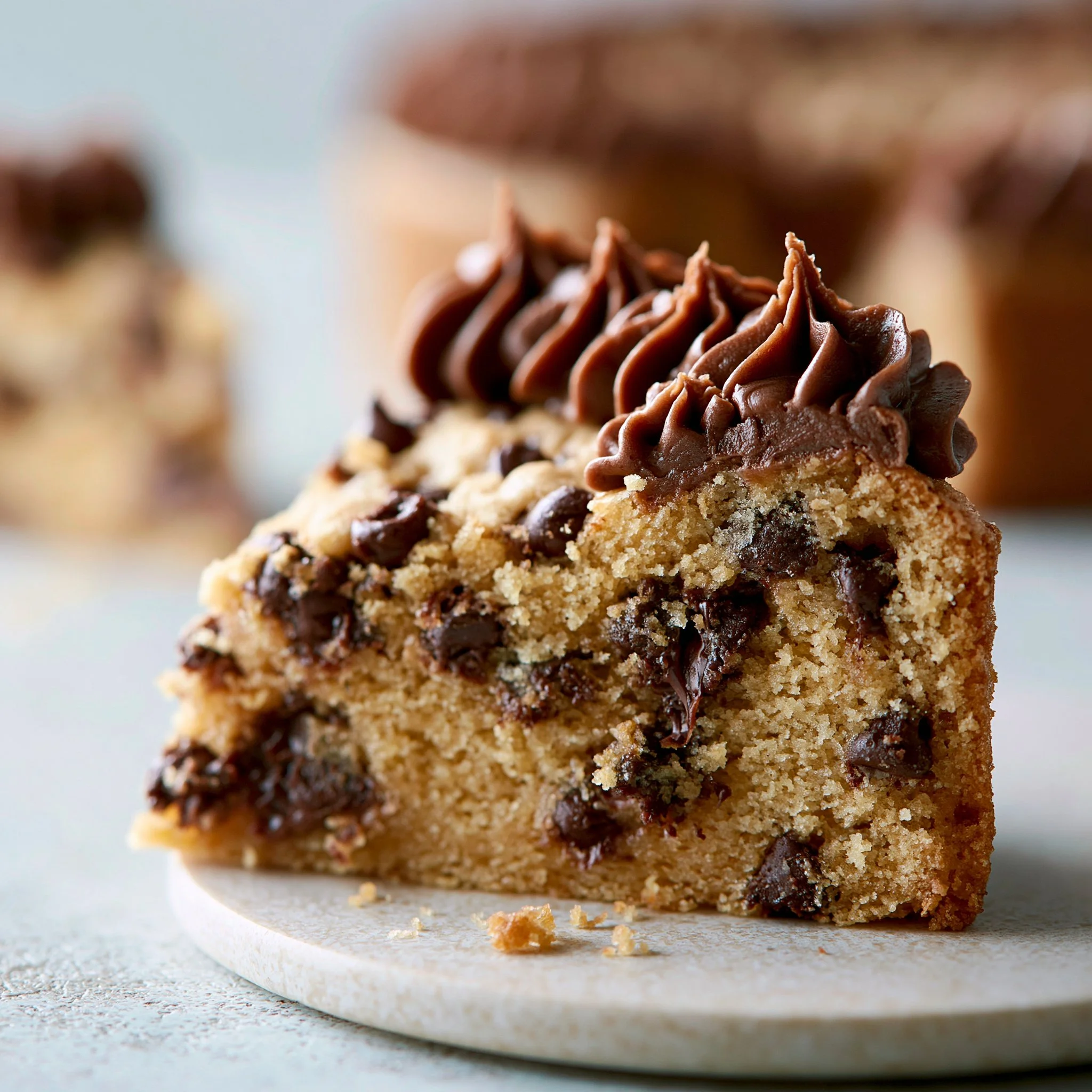 Pastel de Galleta con Chispas de Chocolate