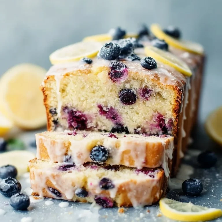 Pastel de Limón con Arándanos casero, delicioso y fácil de hacer.
