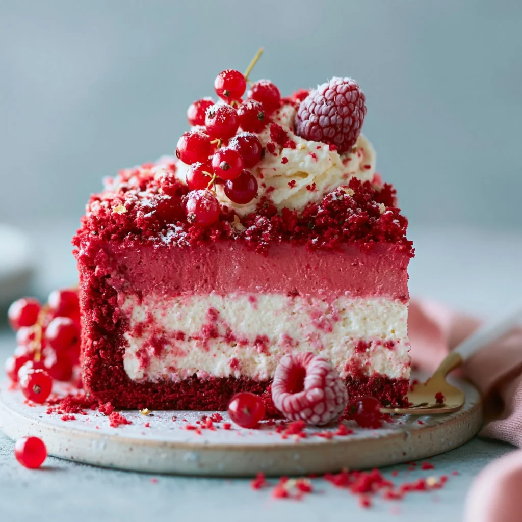 Delicioso Pastel de Queso de Terciopelo Rojo, perfecto para cualquier ocasión