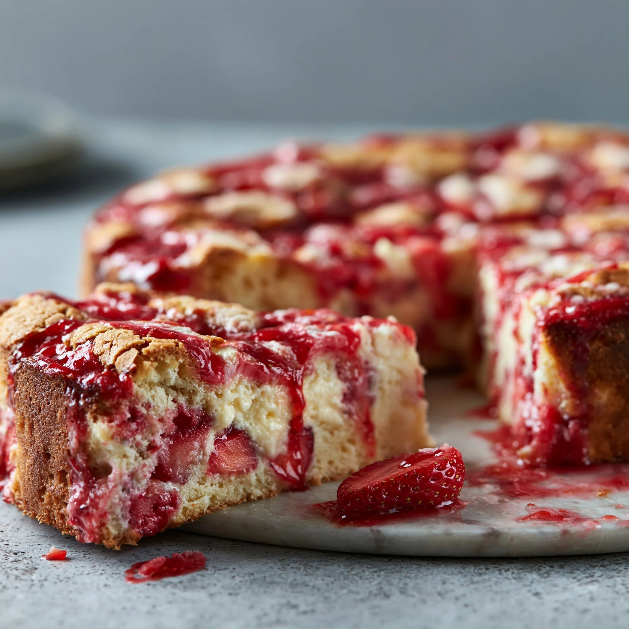 Pastel Terremoto de Fresa
