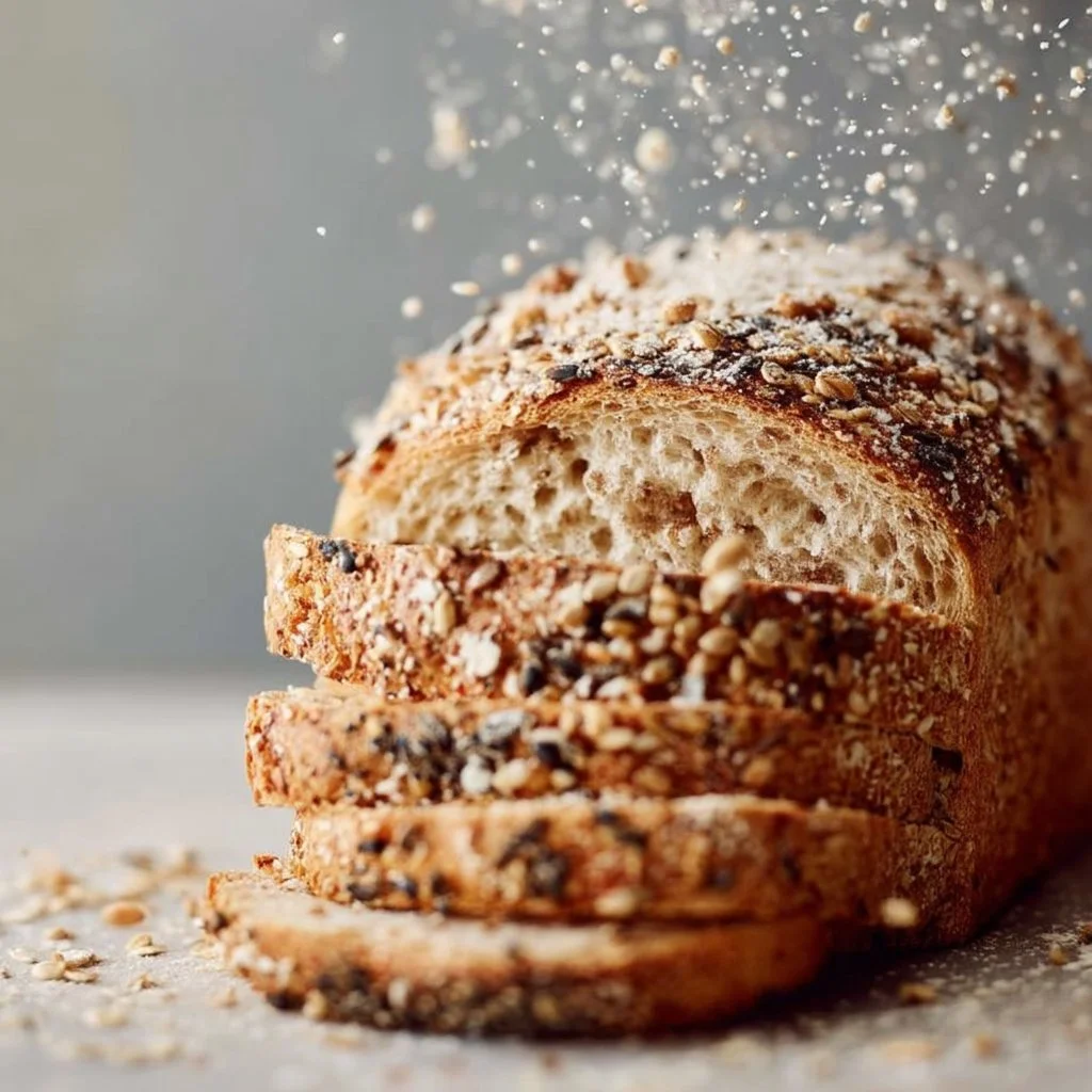 Receta de pan multigrano casero con ingredientes saludables y nutritivos