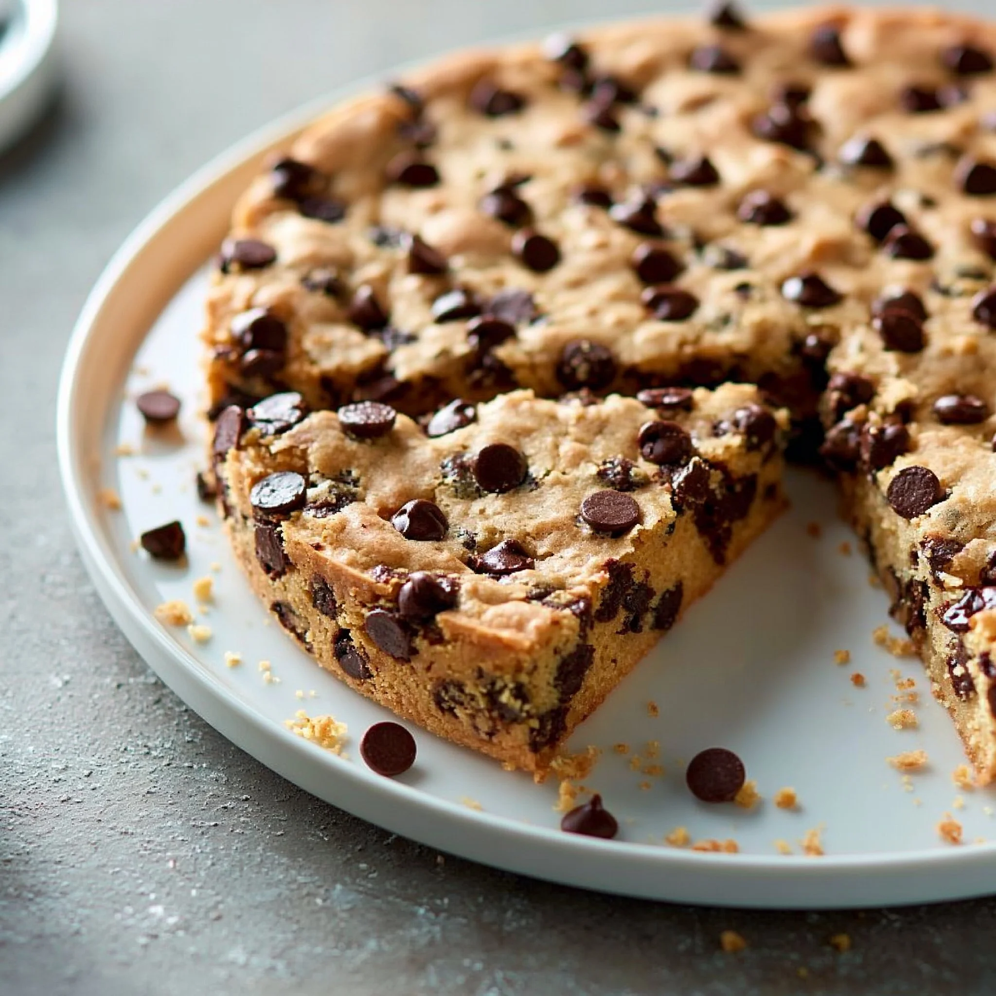 Pastel de Galleta con Chispas de Chocolate
