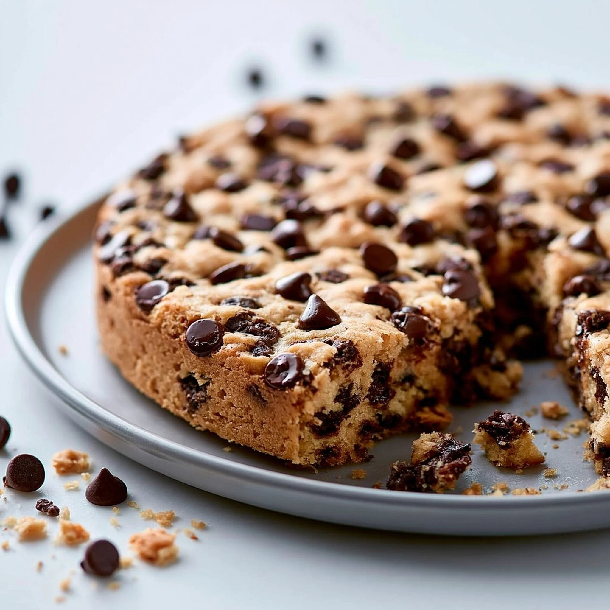 Pastel de Galleta con Chispas de Chocolate