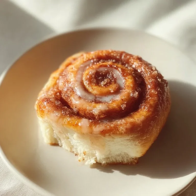Deliciosos rollos de canela recién horneados en un plato.