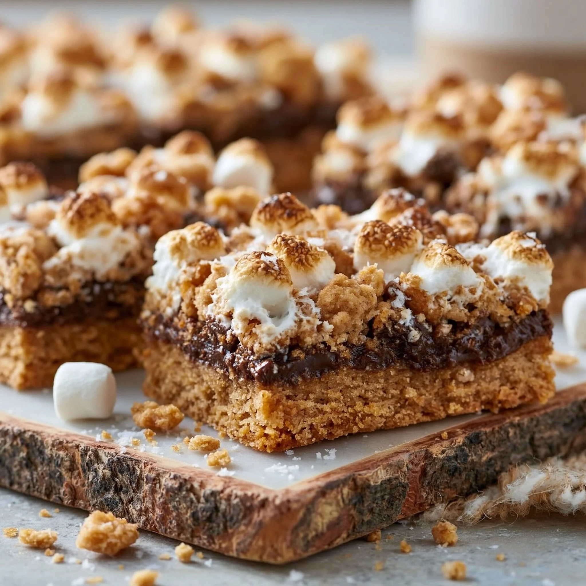 Barras de Galletas S'mores