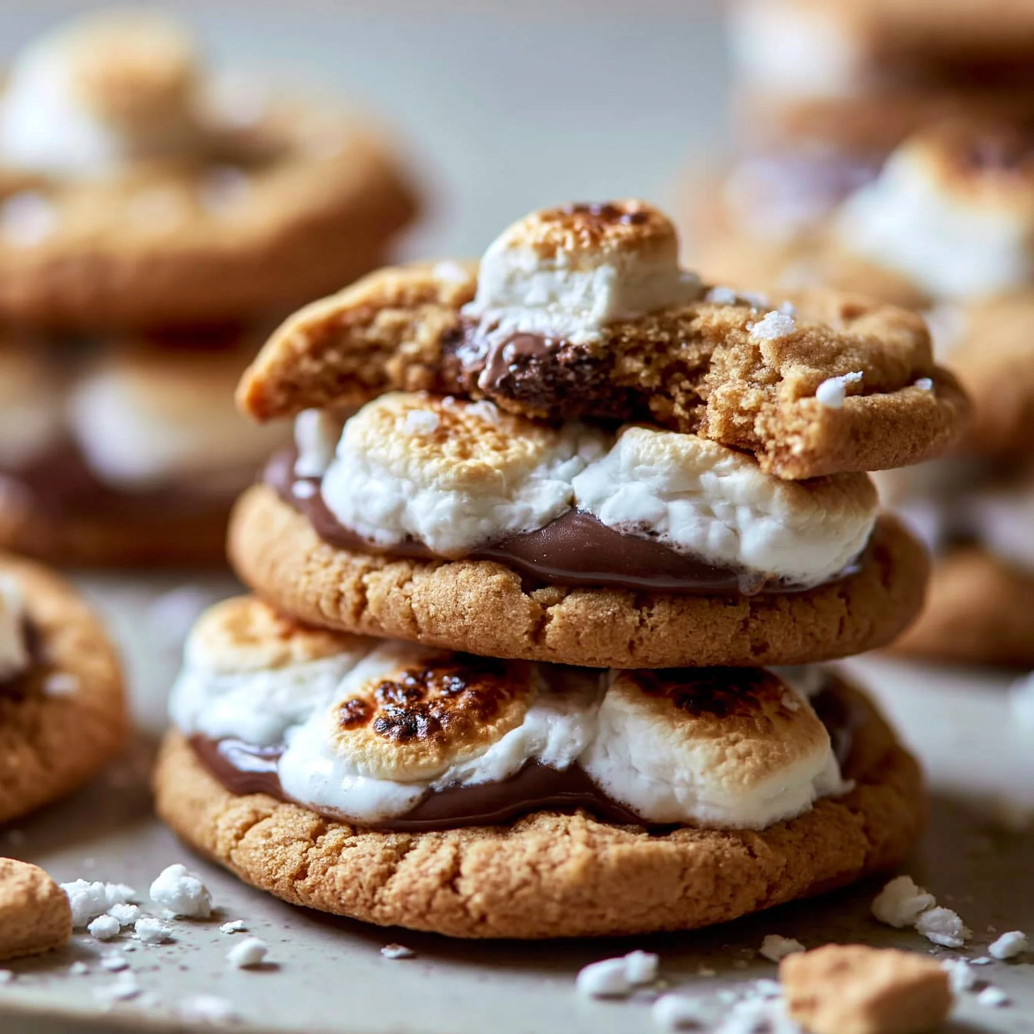 Galletas Caseras de S’mores al Estilo Crumbl