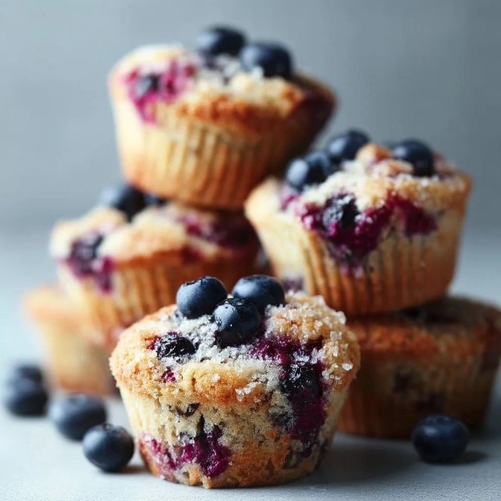Muffins de arándano saludables
