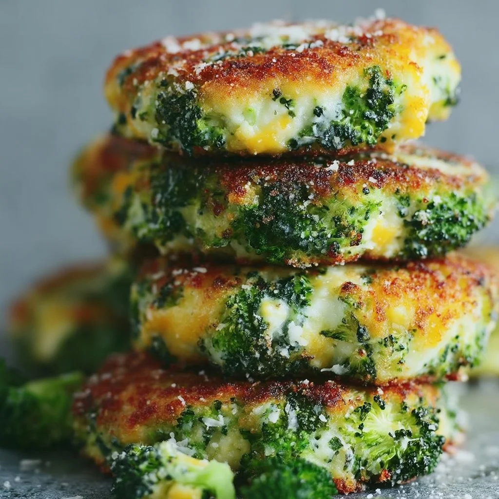 Patties de brócoli y queso