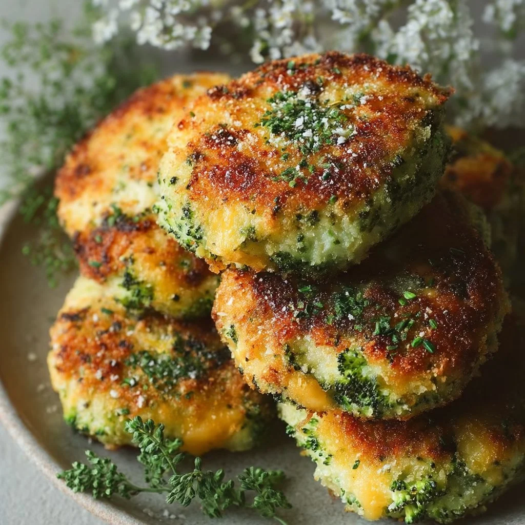Patties de brócoli y queso