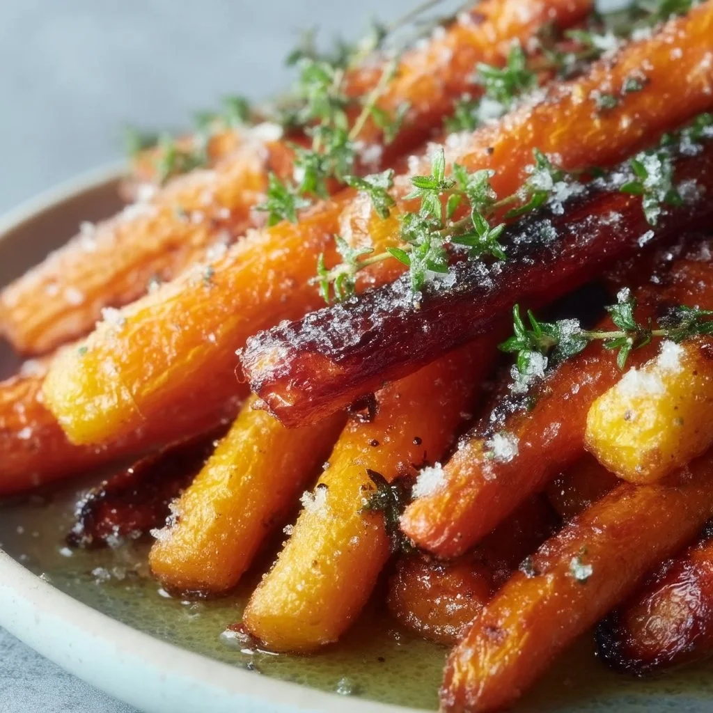 Zanahorias glaseadas con miel en air fryer
